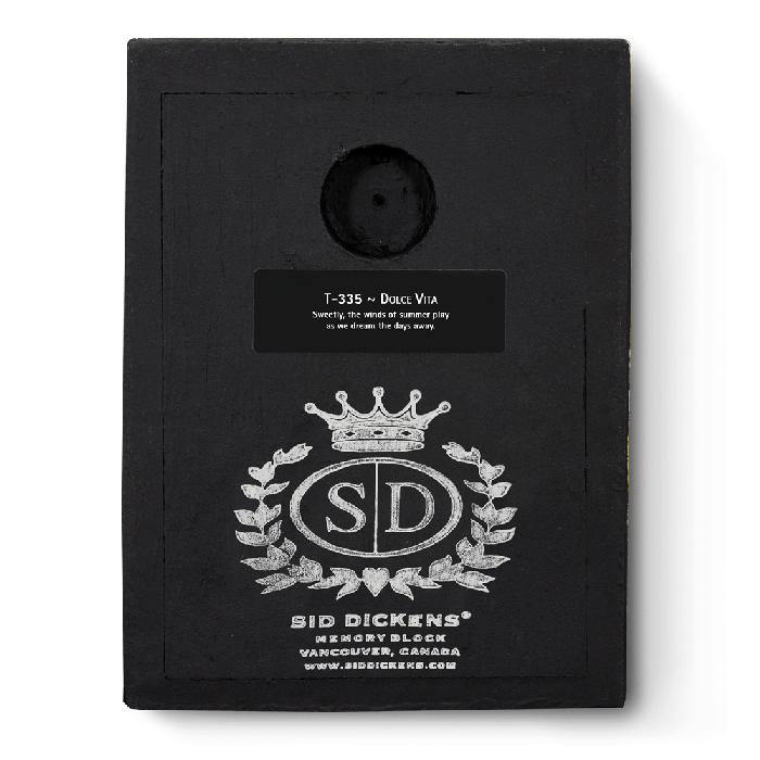 Black Back of tile with Sid Dickens Logo