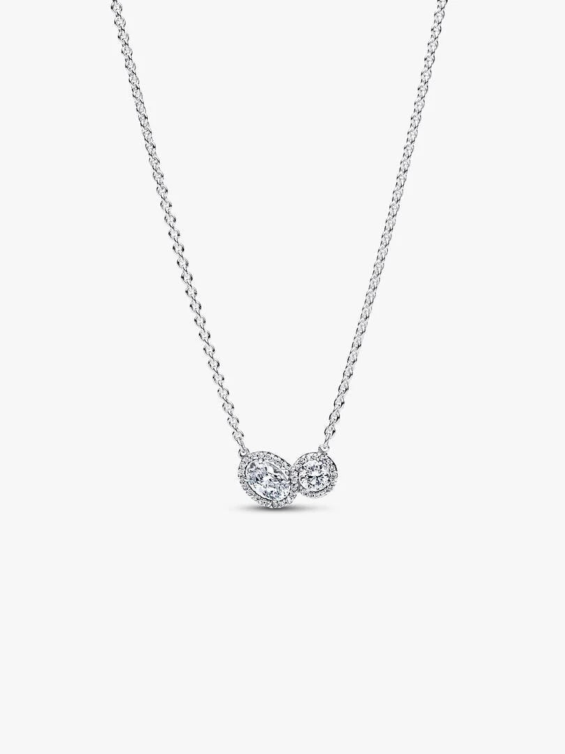 Pandora Embracing Halo Necklace