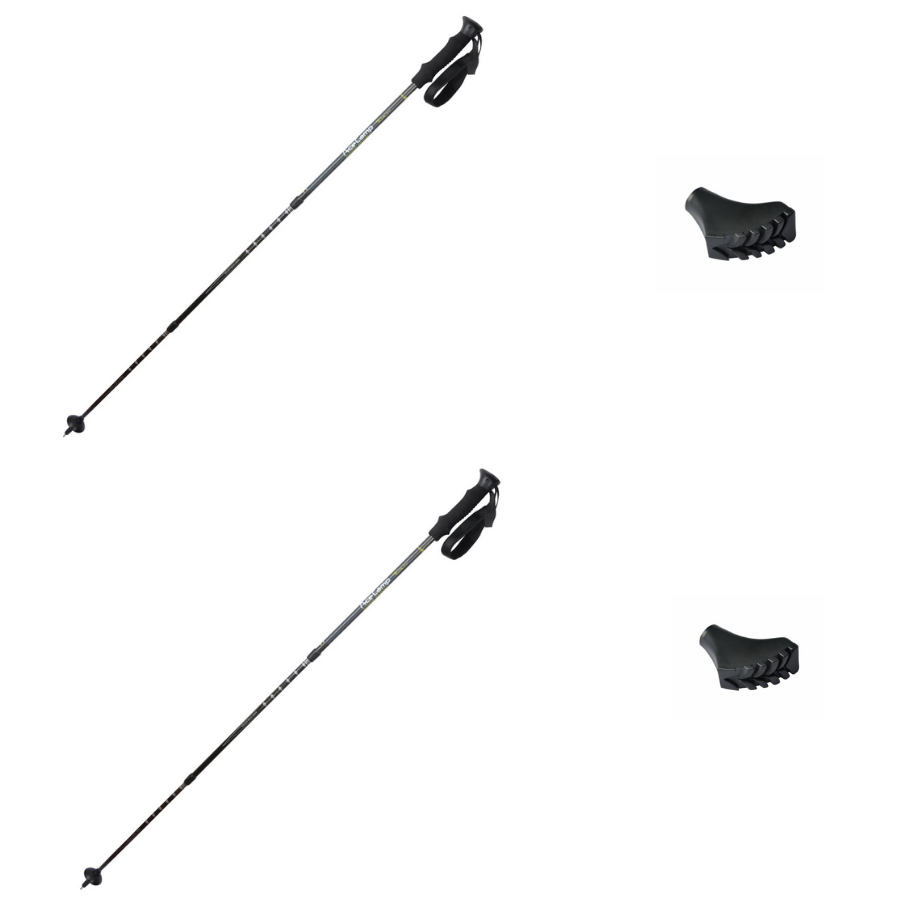 ACEcamp Trekking Pole Set with Nordic Tip Protectors