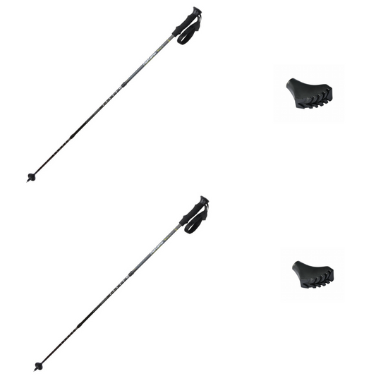 ACEcamp Trekking Pole Set with Nordic Tip Protectors