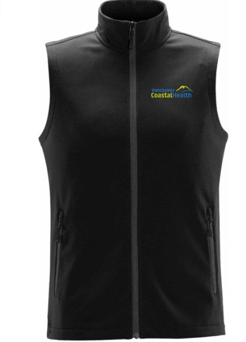 VCH Stormtech Orbiter Bonded Softshell Vest - Broad Fit - Black