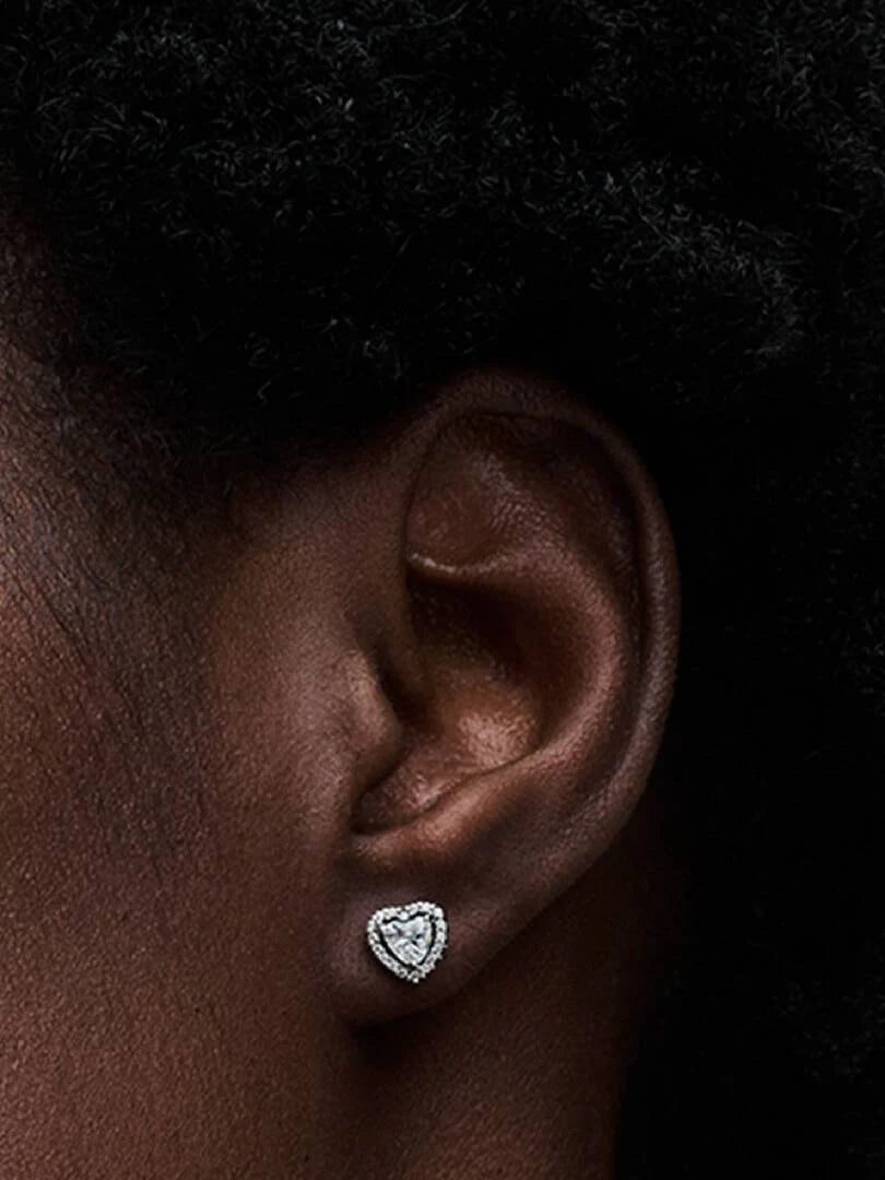 Pandora Elevated Heart Stud Earrings