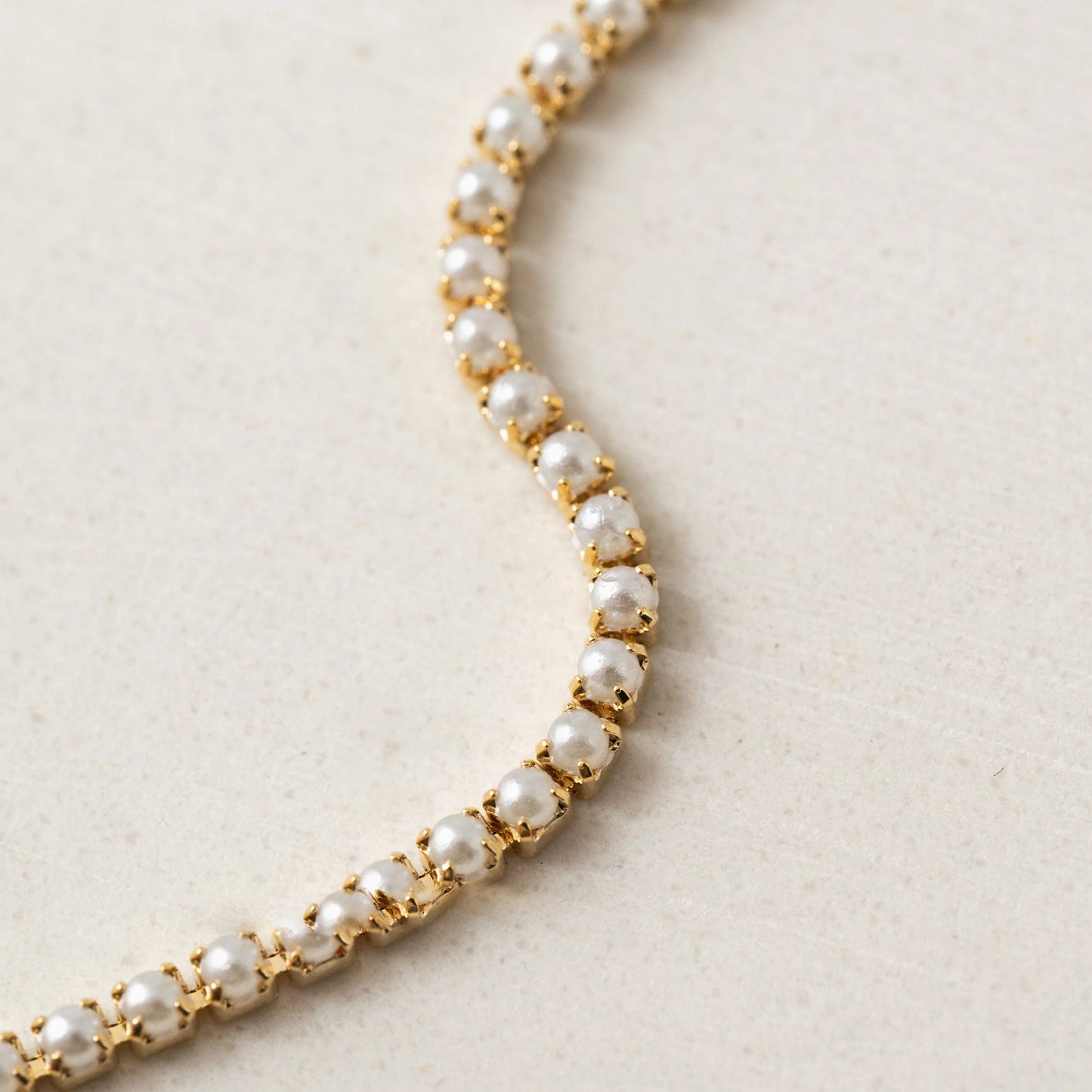LOVER'S TEMPO Tennis Necklace - Pearl