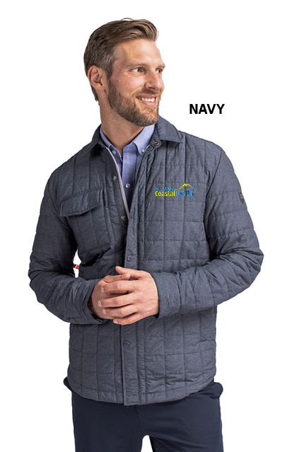 VCH Cutter & Buck Primaloft Insulated Shirt Jacket - Broad Fit - NAVY