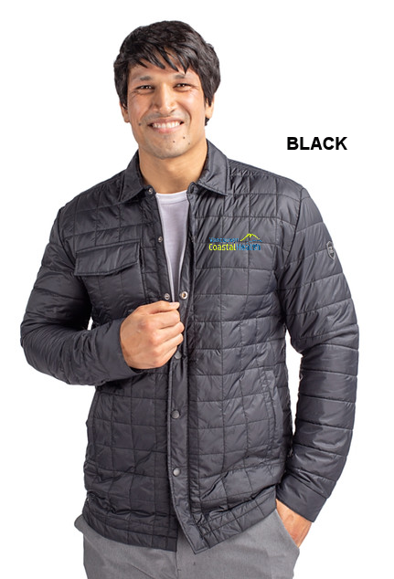 VCH Cutter & Buck Primaloft Insulated Shirt Jacket - Broad Fit - BLACK