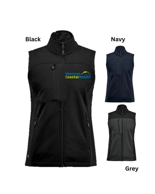 VCH Stormtech Cascades Softshell Vest - Broad Fit (NAVY)