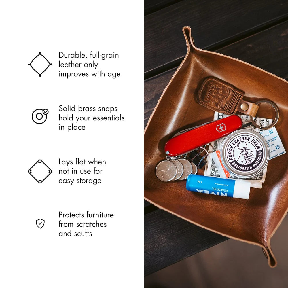 Popov Leather Valet Tray