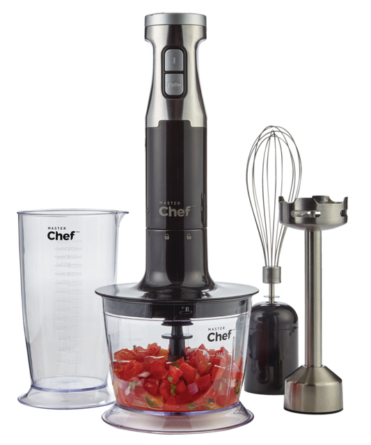 Master Chef Corded Hand Blender with Whisk Stainless Steel